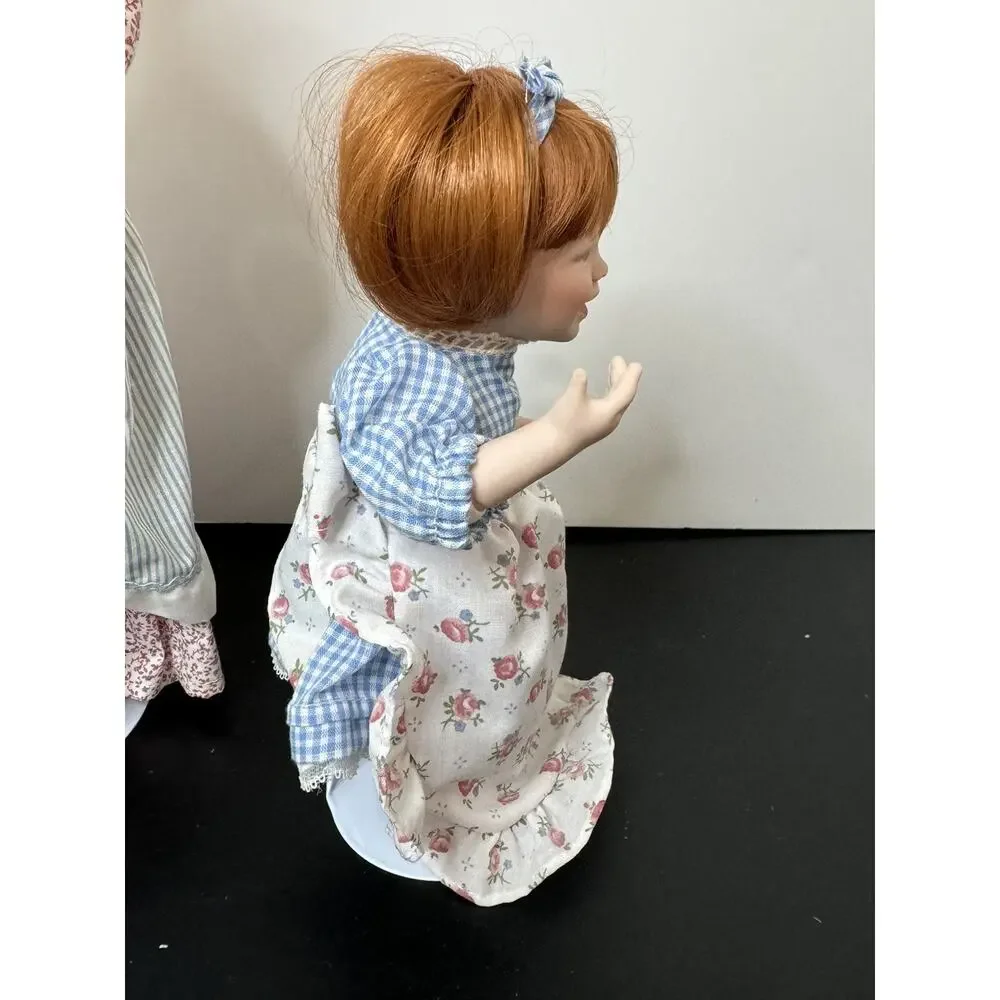 Danbury Mint Is it Sweet Enough?‎ Porcelain Mother Daughter Dolls by Judy Belle